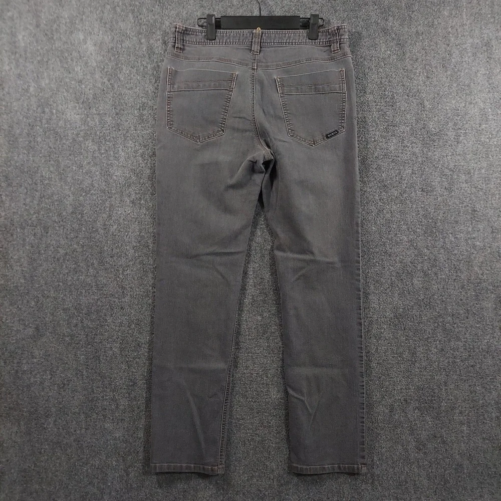 PrAna Jeans Mens Fits 32x31 Gray Charcoal Wash Slim Straight Stretch Denim Pants
